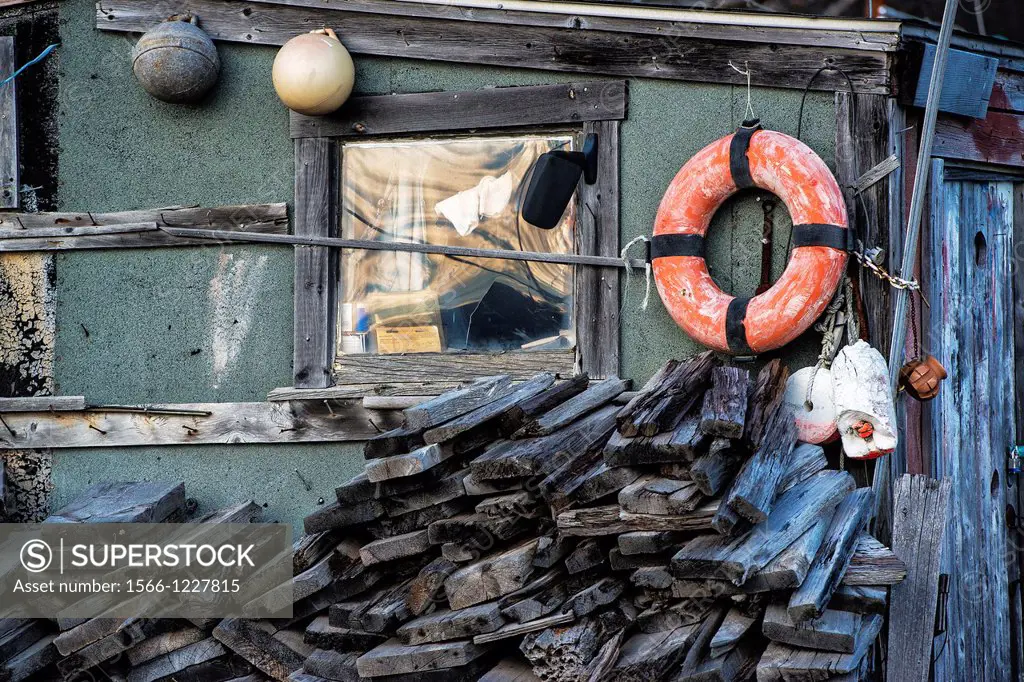 Rustic fishing shack, Deer Island, Maine