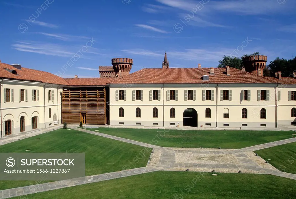 restructured neo-Gothic country estate of King Carlo Alberto of Savoy and renovated 19th-century farm structures housing the University of Gastronomic...
