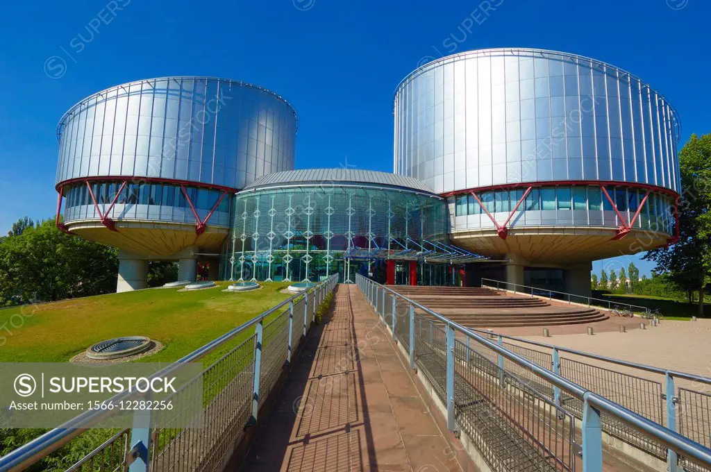 Strasbourg, European Court for Human Rights, UNESCO world heritage site, Alsace, Bas Rhin, France, Europe.