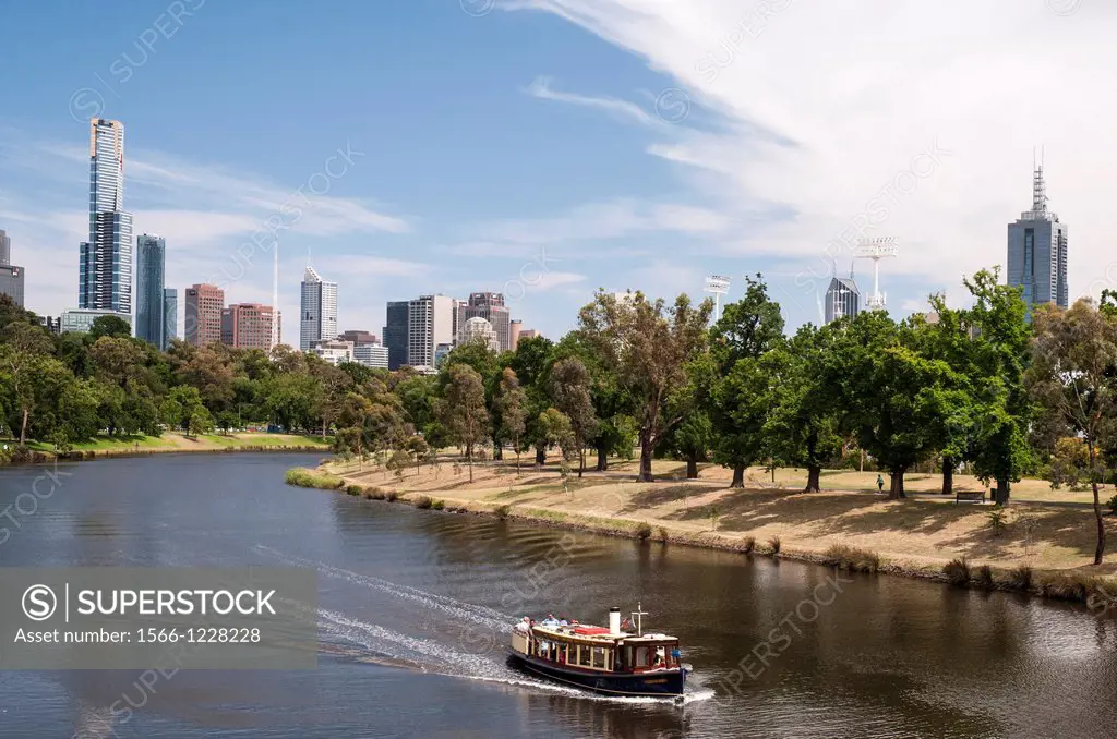 Excursion cruise on the Yarra River, Melbourne