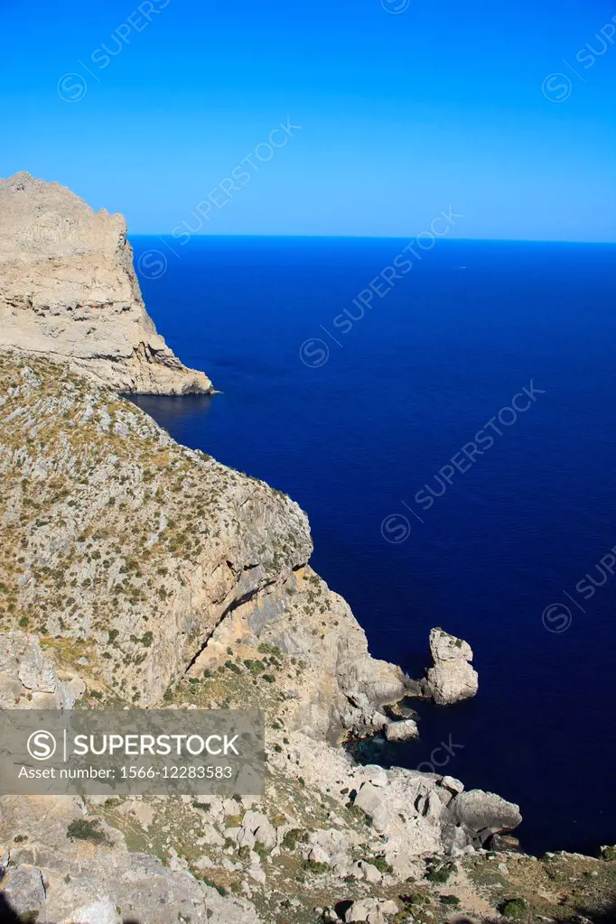 Cabo Formentor, Mirador d´es Colomer, Mallorca, Balearic Islands, Spain.