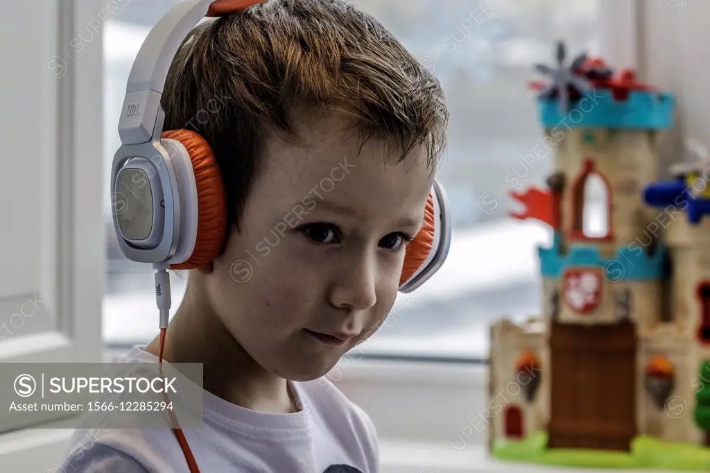 Boy in headphones