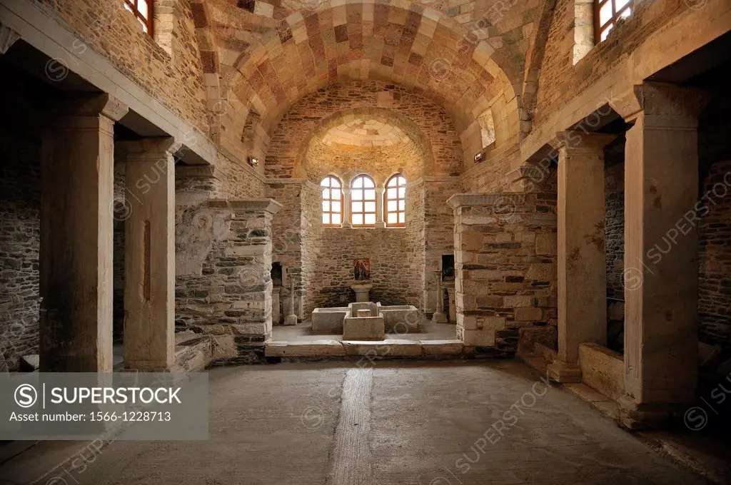 Paros  Greece  Parykia, Baptismal Font, Panagia Ekatontapyliani church