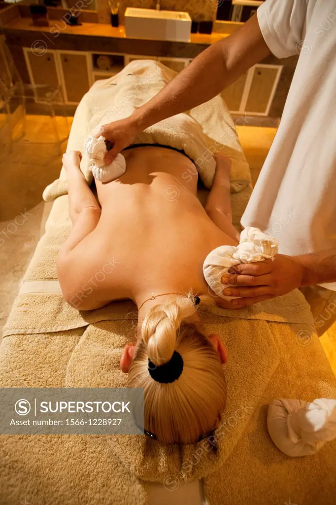 Massage in the Spa of the Hotel Real Villa Italia in Cascais  Cascais, LIsbon, Portugal, Europe