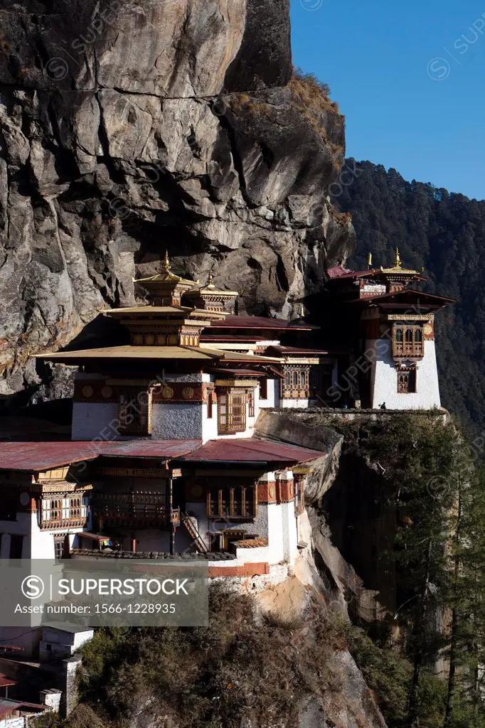 Taktsang Monastery Tiger´s Nest, Paro Valley, Bhutan, Asia.