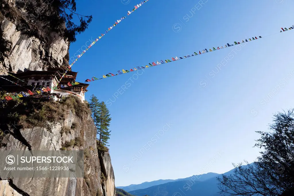 Taktsang Monastery Tiger´s Nest, Paro Valley, Bhutan, Asia.