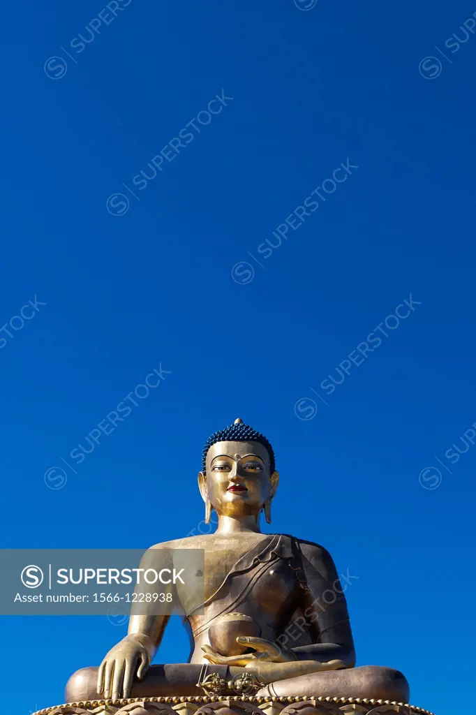 Giant Buddha Dordenma Statue in Kuensel Phodrang, Thimphu, Bhutan, Asia.