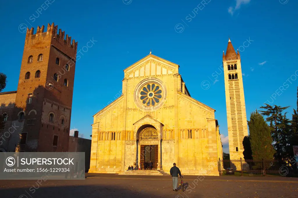 Basilica di San Zeno Maggiore church Verona city the Veneto region Italy Europe