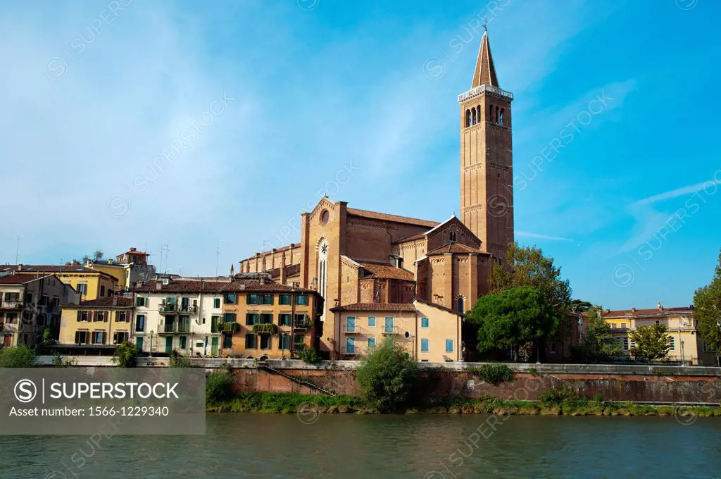 Santa Anastasia church 1492 Verona city the Veneto region northern Italy Europe