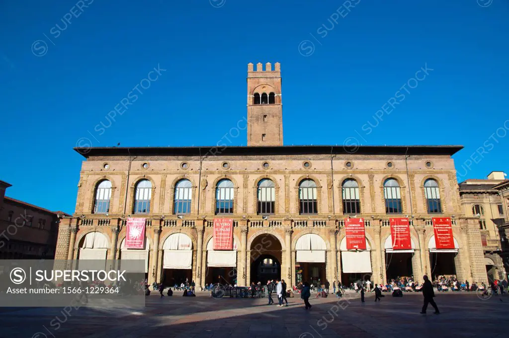 Palazzo del Podestà palace at Piazza Maggiore square central Bologna city Emilia-Romagna region northern Italy Europe