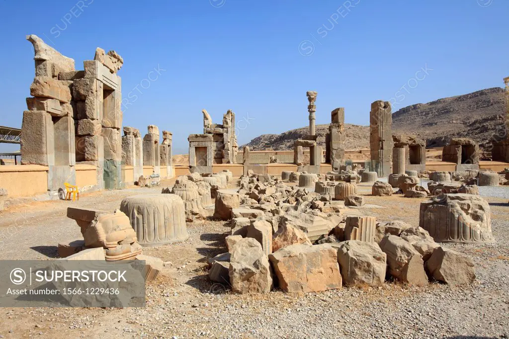 Ruins of the Hall of 100 columns, Persepolis, Iran