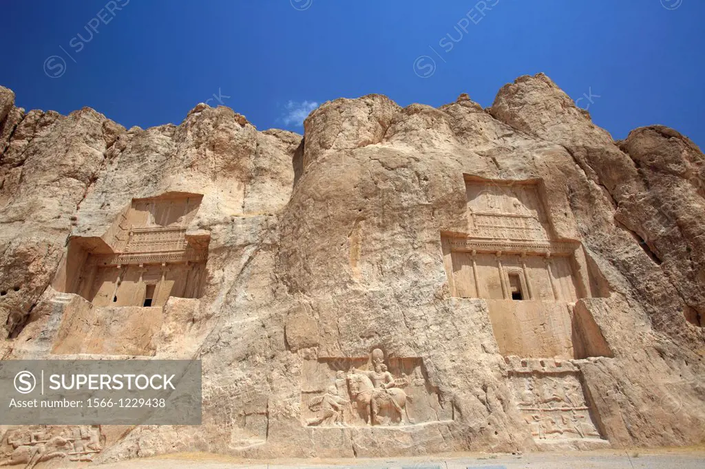 The tombs of the kings in the Naqsh-e Rostam necropolis near Persepolis, Iran