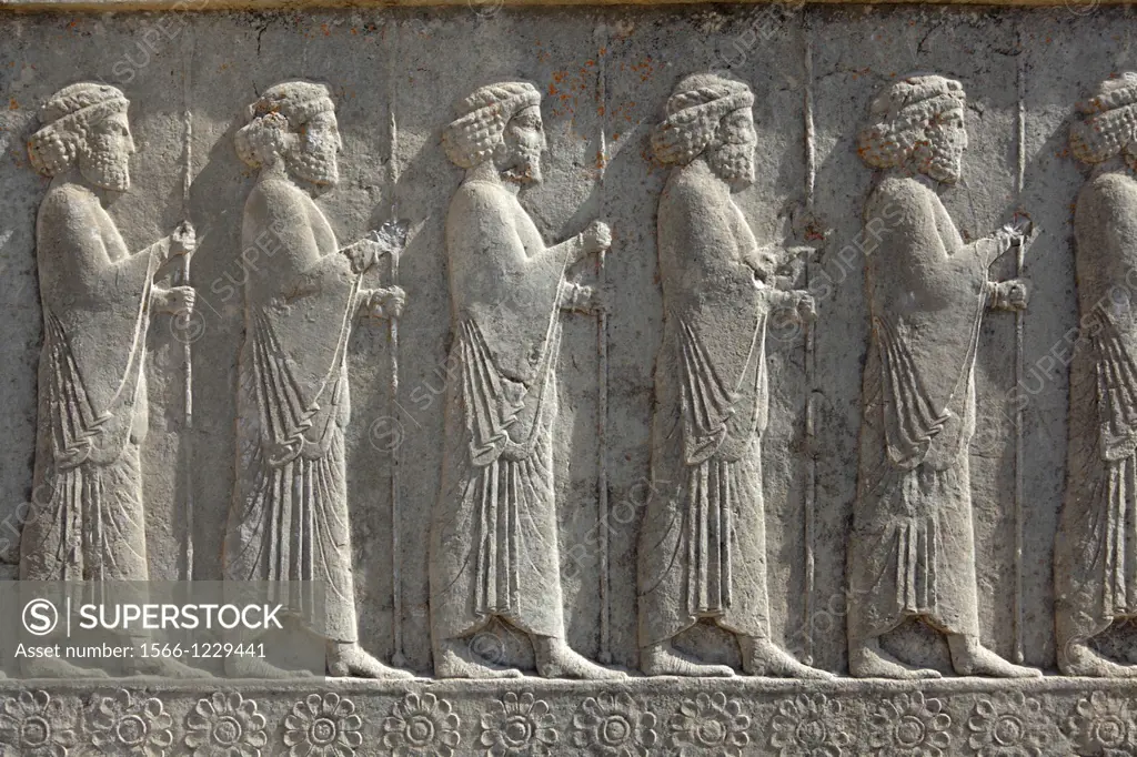 Relief of warriors, Iran, Persepolis, Iran