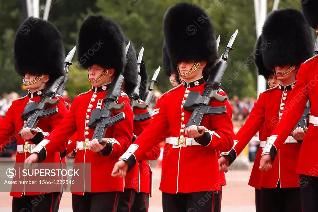 Guardsman in Buckingham Palace, London, UK