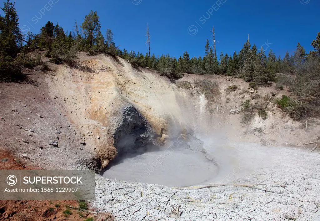 Mud Volcano, Yellowstone National Park, Idaho, Montana and Wyoming, USA