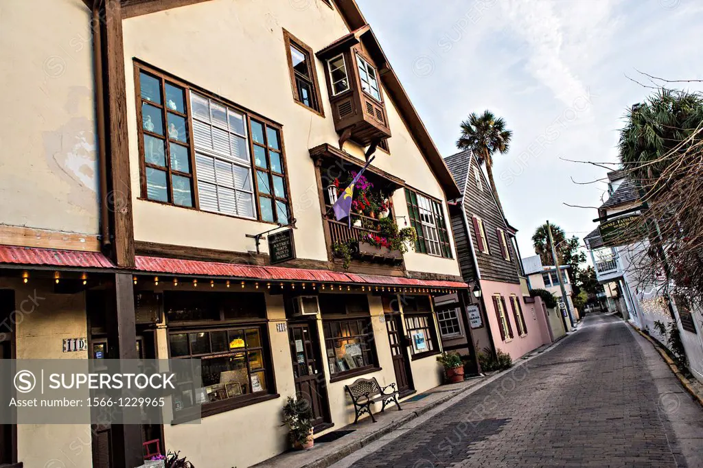 Aviles Street in the historic district in St  Augustine, Florida  St Augustine is the oldest city in America