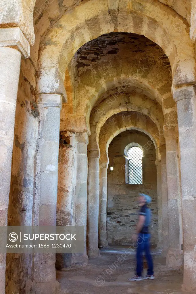 Inside of Santa Lucía del Trampal church VII century is one of the most outstanding visigothic chapel of Spain  Declarated BIC Cultural Interest Goods...