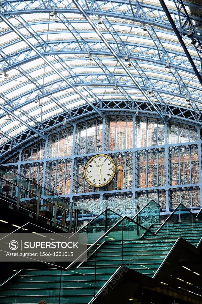 St  Pancras International rail station, London, England, UK, Europe.