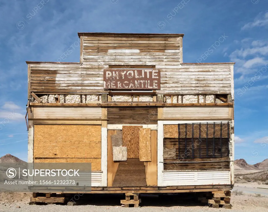 Rhyolite Mercantile is a former general store in the ghost town of Rhyolite  Rhyolite´s glory days of goldmining lasted only a few years from 1905 on ...