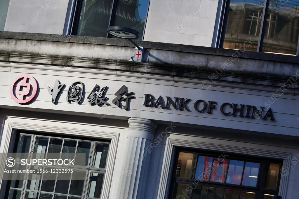 Bank of China London headquarters at One Lothbury, London, UK.