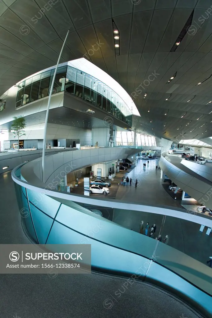 BMW Welt futuristic building inaugurated in 2007. Munich, Bavaria, Germany,Europe.