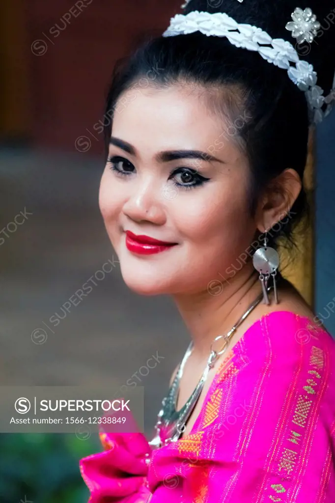 Asia. Thailand, Bangkok. Portrait of a young Thai girl.
