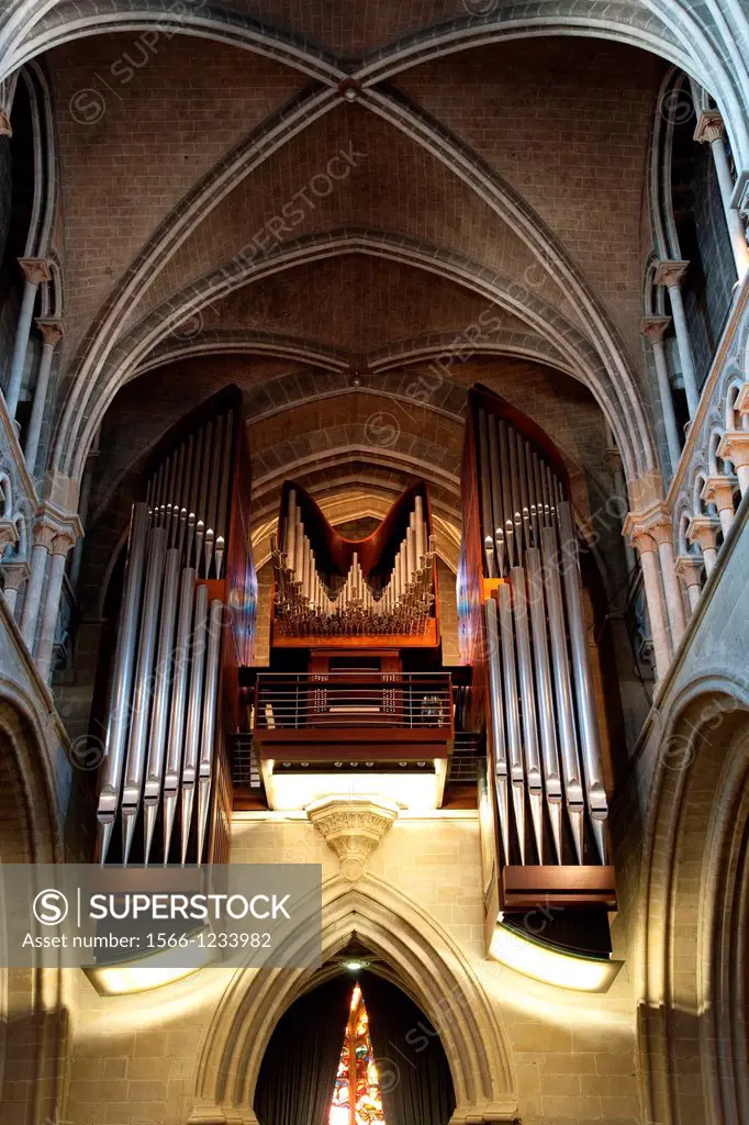 Organ of Notre Dame Cathedral Church, Lausanne, Switzerland, Europe