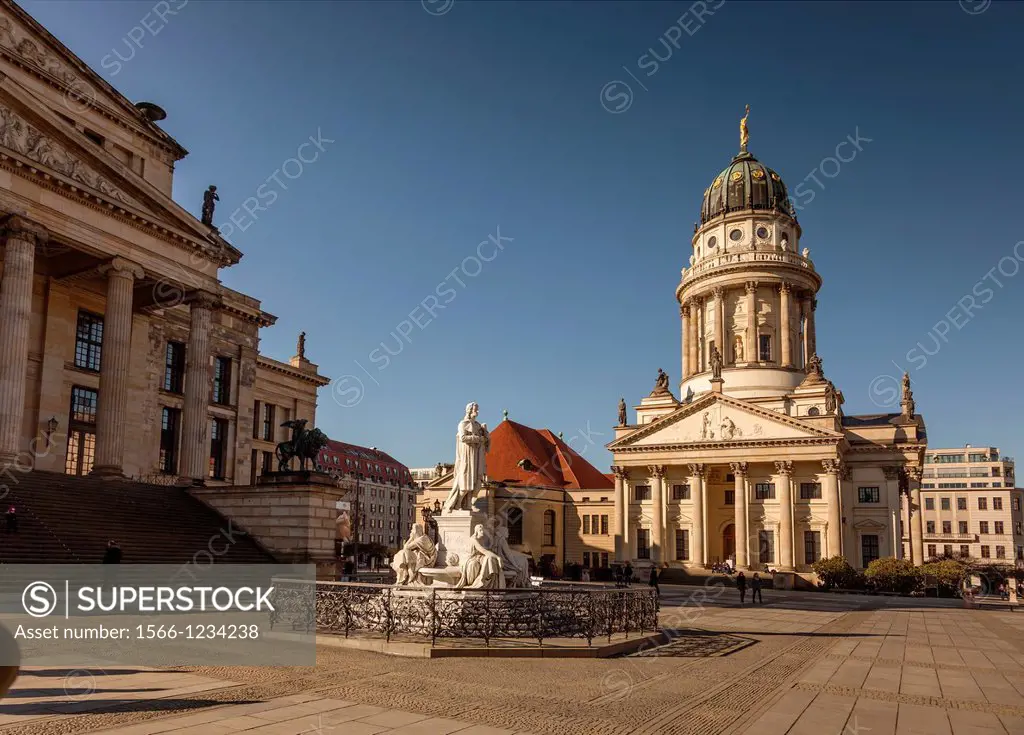The Französischer Dom French Cathedral  The Französischer Dom and Deutscher Dom are two seemingly identical churches opposite each other