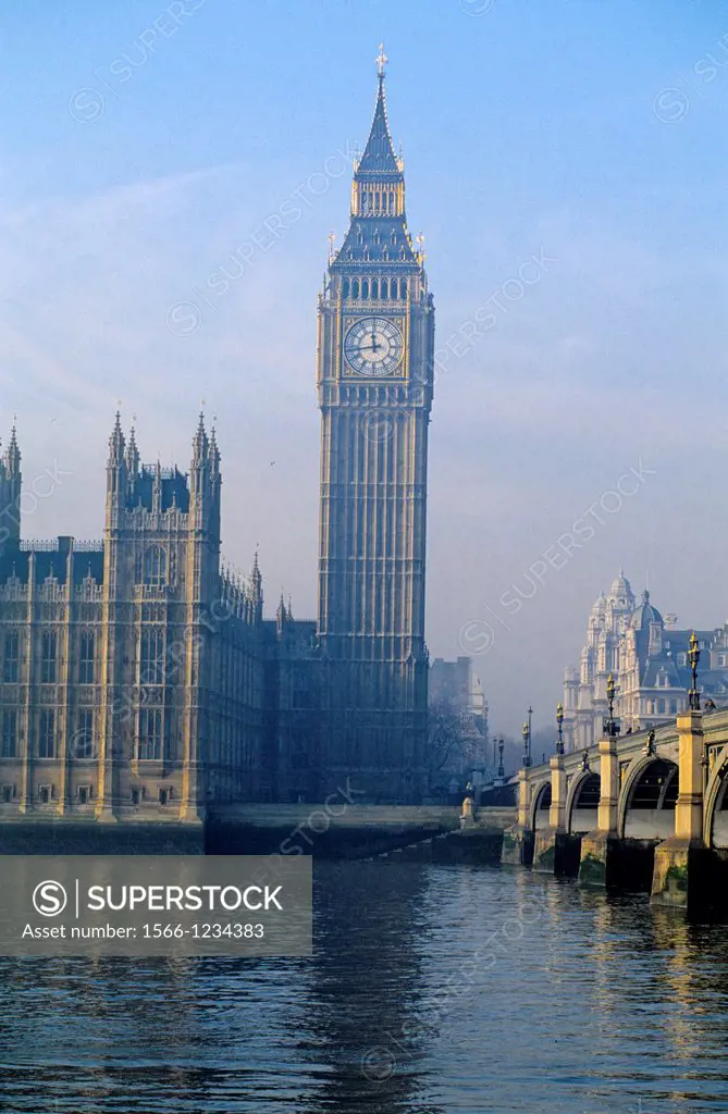 Houses of Parliament and Big Ben, London, England, UK