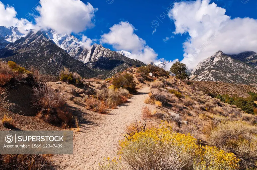 The Whitney Portal National Recreation Trail, Inyo National Forest, California USA.