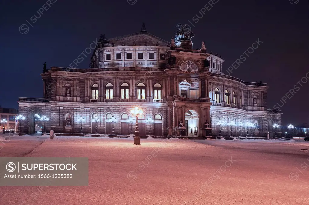 Semper Opera House Dresden, Saxony, Germany, Europe