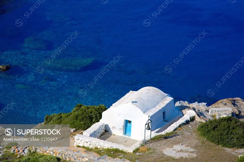 greece, cyclades, amorgos: Aghia ana, Chapel