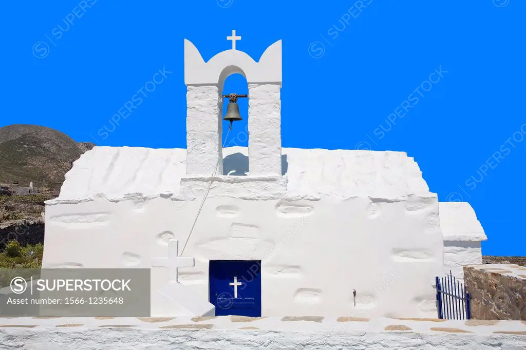greece, cyclades, amorgos: Nikolaos church aghios