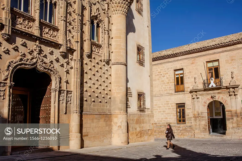 Palacio de Jabalquinto and old university 16th century, Baeza  Jaén province, Andalusia, Spain