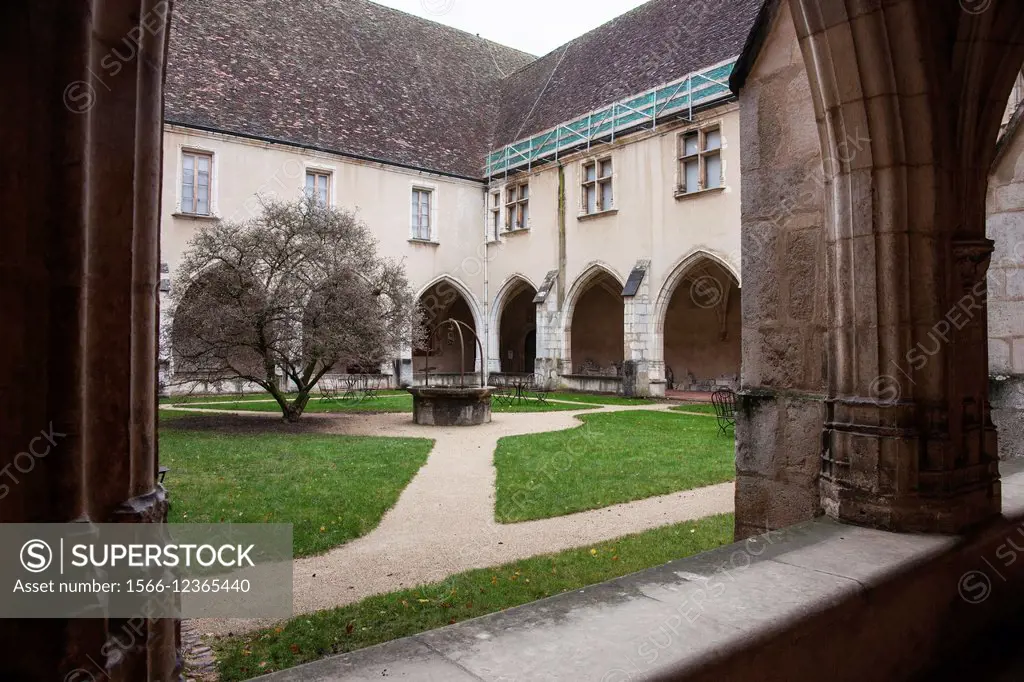 cloister, Abbey of Cluny, France.