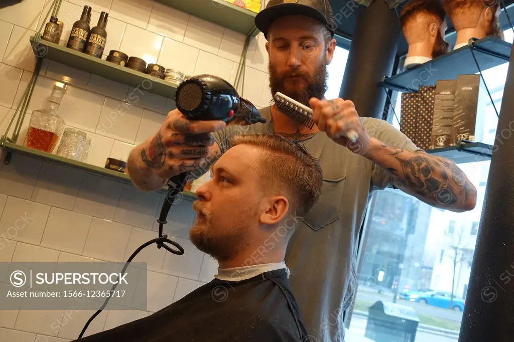 Head to Throat barbershop, Stockholm, Sweden