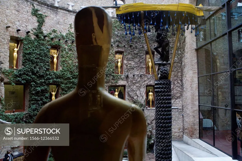 Dalí´s Theatre Museum. courtyard of armchairs. Girona province. Catalonia. Spain.