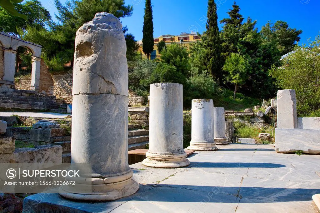 greece, athens, plaka: Aerides, Roman Agora