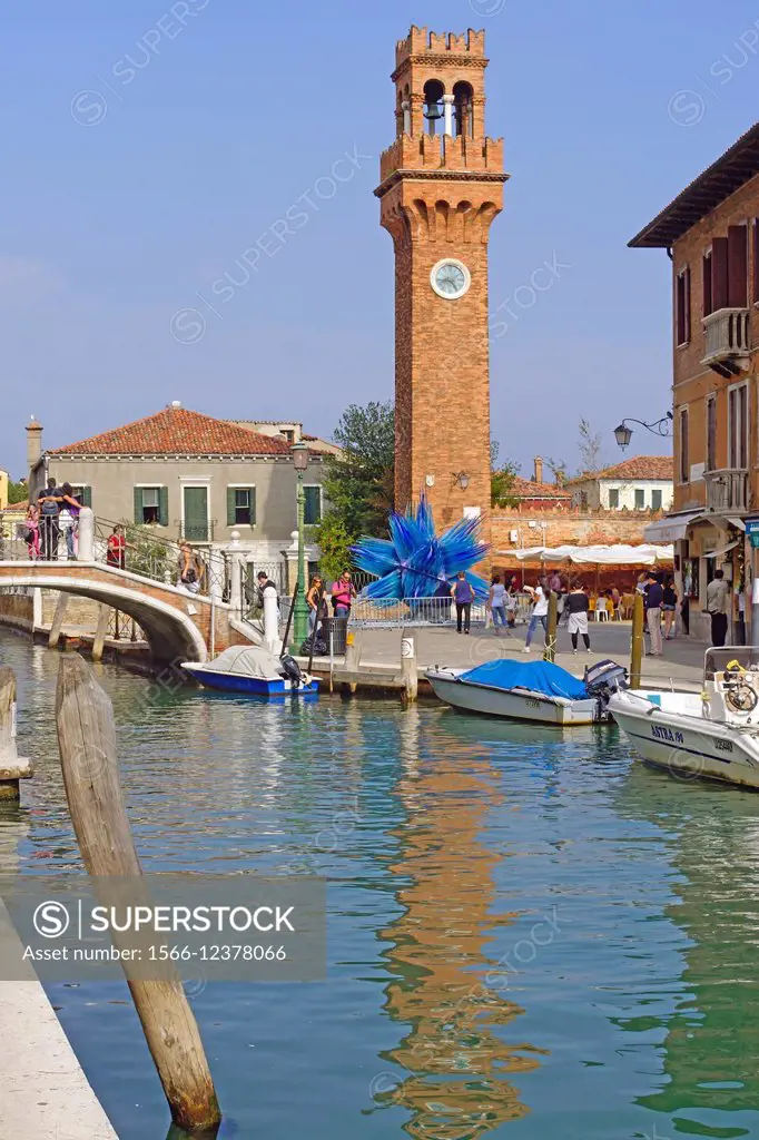 Murano (Italy). Canal inside Murano Island.