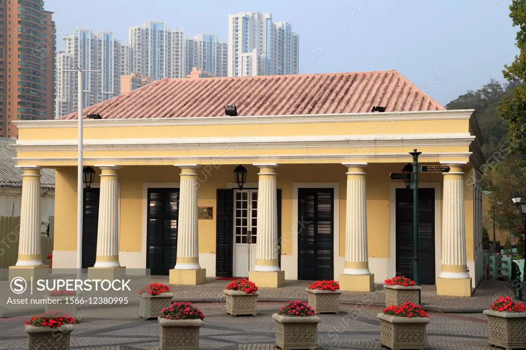 China, Macau, Taipa, Registo Civil, portuguese colonial architecture.