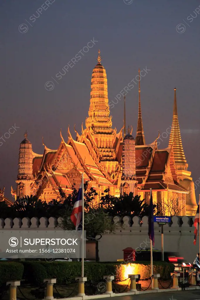 Thailand, Bangkok, Emerald Buddha Temple.