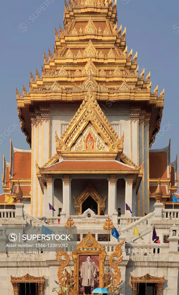 Thailand, Bangkok, Wat Traimit, Golden Buddha Temple.