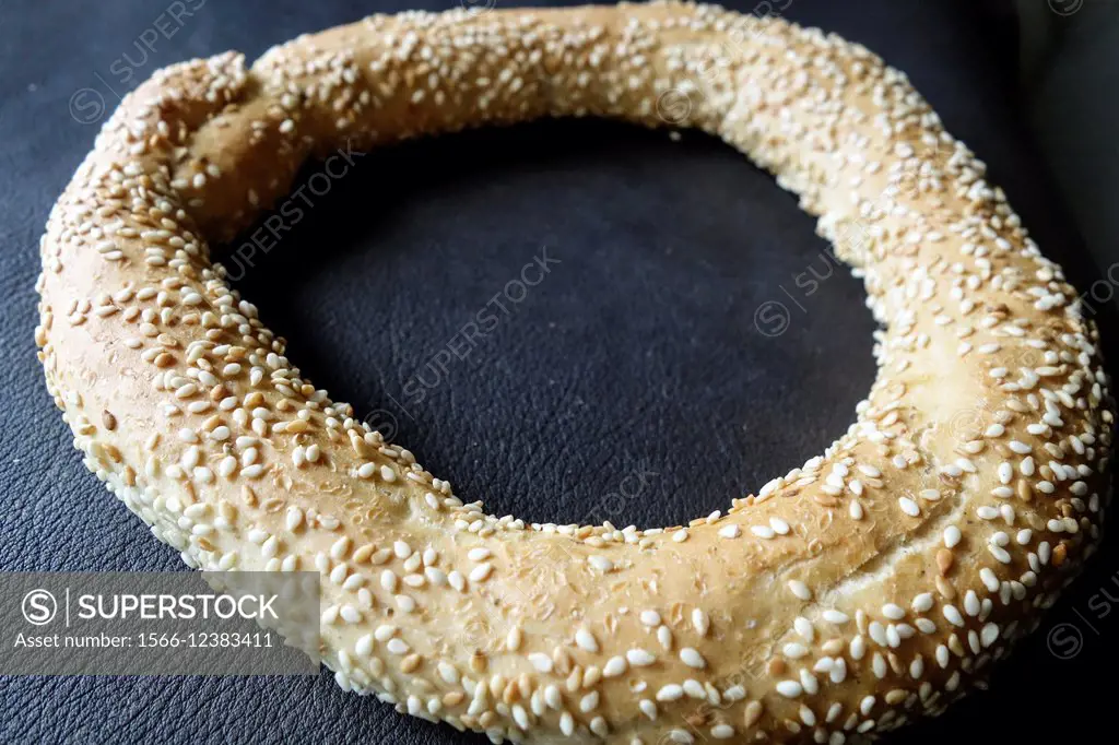 Fresh Koulouri Sweet Bread (Greek Sesame Bread Ring).