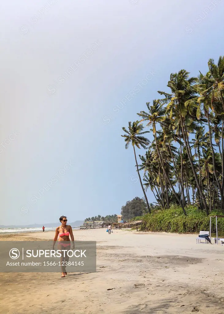 Ashvem beach, Goa, India.