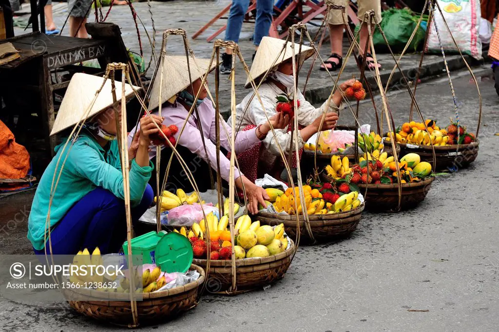 Market in Hoi An,Central Vietnam,South East Asia,Asia