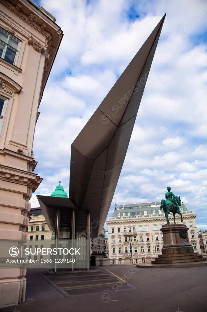 The Albertina is a museum for modern graphics works, Vienna, Austria