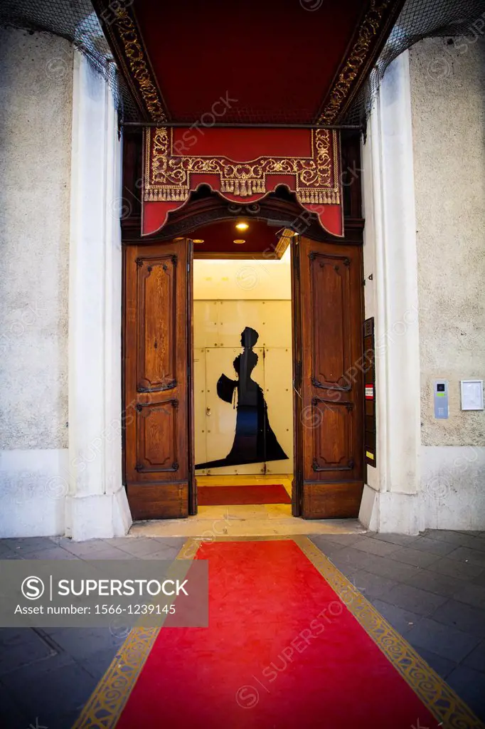 Entrance in Hofburg, Vienna, Austria
