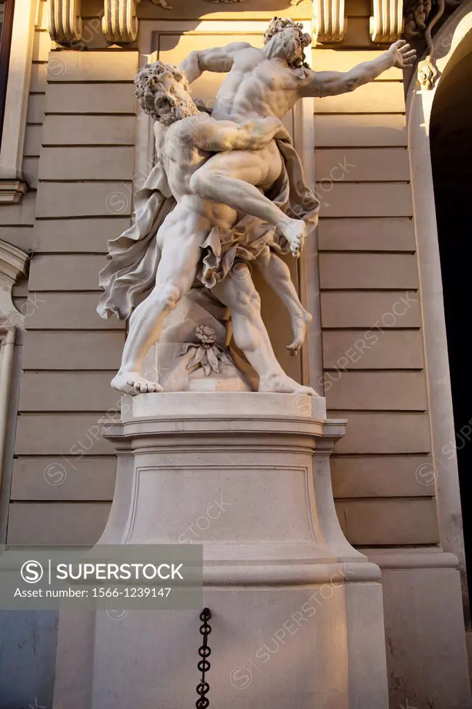 Sculptures in Hofburg, Vienna, Austria