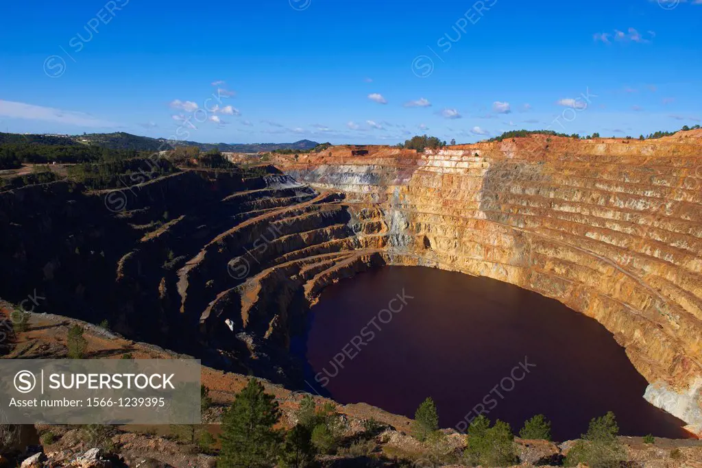 Rio Tinto, Corta Atalaya, Rio Tinto mines, Huelva province, Andalusia, Spain