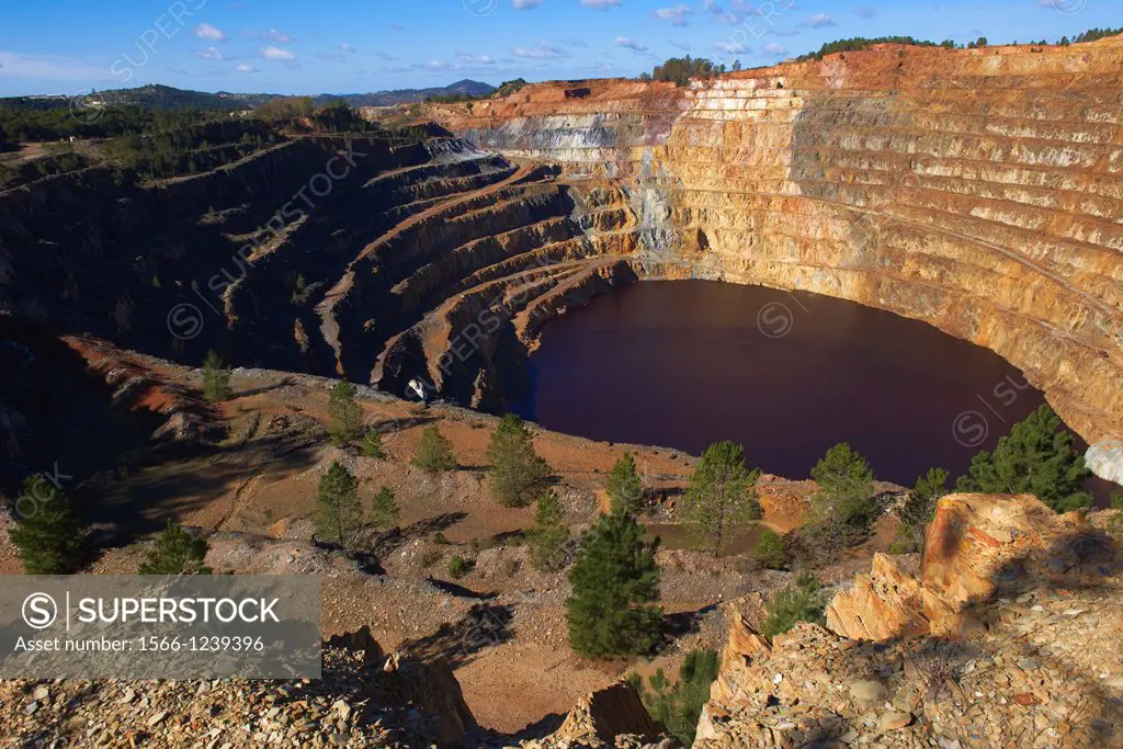 Rio Tinto, Corta Atalaya, Rio Tinto mines, Huelva province, Andalusia, Spain